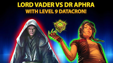 Lord Vader vs Dr Aphra with her BEST Level 9 Datacron! Galaxy of Heroes.