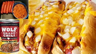 Air Fryer Wolf Brand Chili Cheese Dogs Cosori DUAL BLAZE AirFryer Nathan's Jumbo Hot Dogs