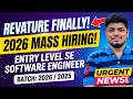 😱Revature MASS Hiring 2026/2025 | Prev(Cognizant GenC, Virtusa) | Off-Campus Drive 2026/2025 BATCH