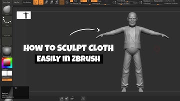 how to sculpt cloth in zbrush / Zbrush speed sculpt