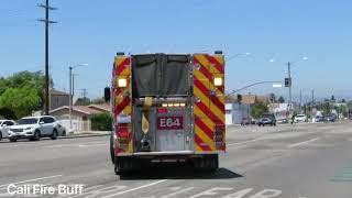 LAFD Engine 64 Responding & Canceling (U-turn)