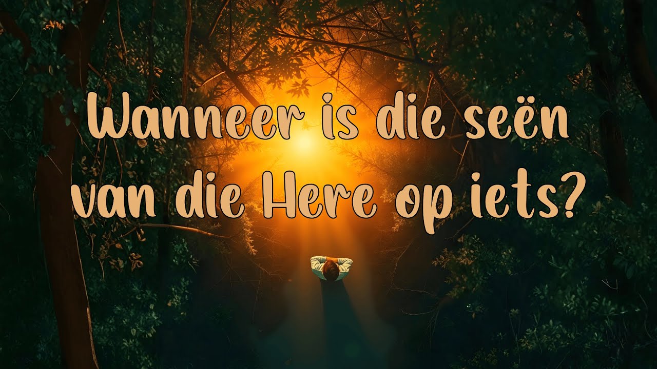 Wanneer is die seën van die Here op iets?