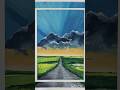 Art Vlog:painting landscape with Himi Gouache #landscapeart #art #acrylic #painting #vlog #artwork