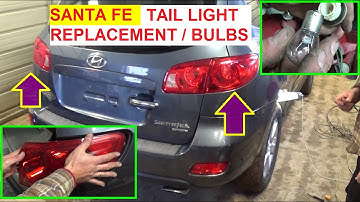 Hyundai Santa Fe Tail Light Brake Light Turn Signal Bulb Replacement and Tail Light Replacement  200