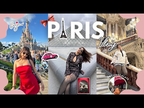 Paris Vlog🇫🇷| Eiffel Tower, Louvre, Disney Land & Café Hopping