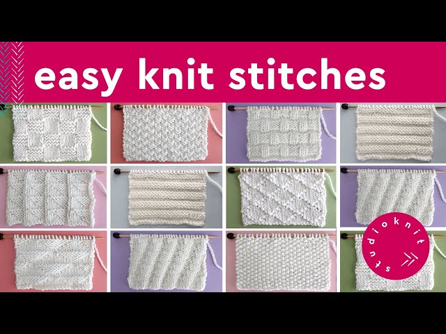 Easy Knit Stitch Patterns for Beginners 