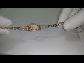 Золотые часы с бриллиантами на браслете. Видео от Амурский ювелирный завод.