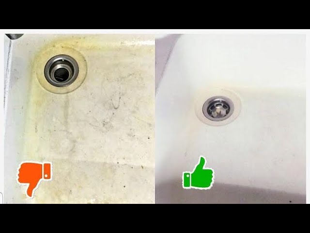 Quel produit pour nettoyer un évier blanc céramiques 100% écolo et pas cher  🏠 - YouTube