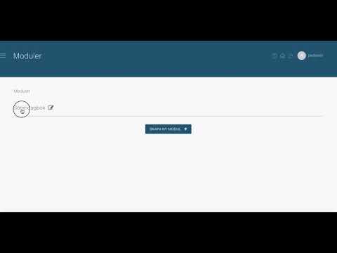 Video: Hur Man Skapar En Ny Modul