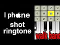 I phone shot ringtone | walk band cover | Mobile piano cover | Mr. InstruMental #Shorts #shorts