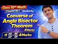 Class 10th Maharashtra Chapter No 1 similarly Converse of angle bisectortheoremMath Krishna Harihar