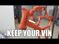 Powder Coating - Powder Coating a KTM Dirt Bike - 50cc KTM Kids Dirt Bike