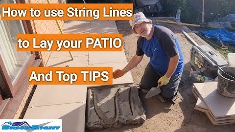 How to use string lines to lay your patio