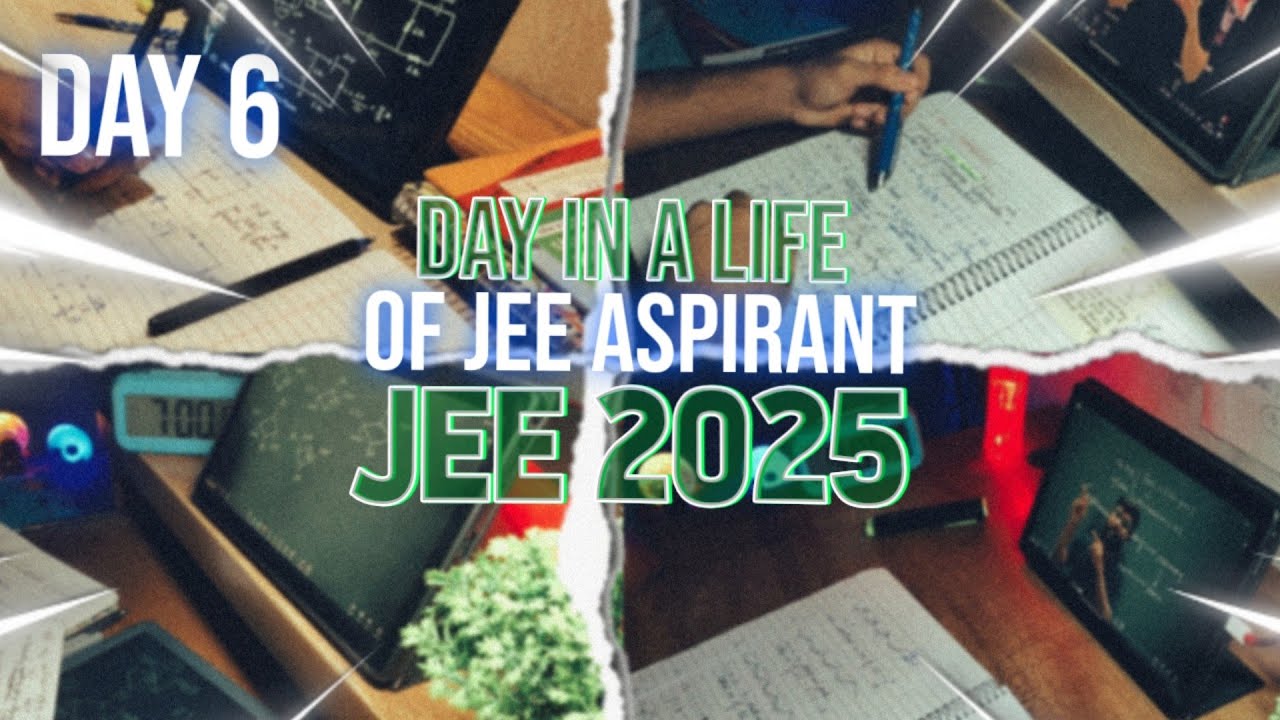 DAY 6 | A REALISTIC STUDY VLOG OF A JEE ASPIRANT | #study #iitjee - YouTube
