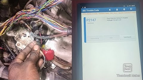 tata Indico cr4 p2147 fuel injector group A