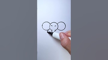 Elephant sketch Time🐘 Coin Drawing Hack🥹