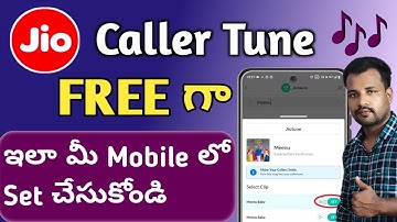 How To Set Jio Free Caller Tune In Telugu | Jio Caller Tune Telugu 