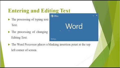 Word Processing Explanation Part 5 of 6