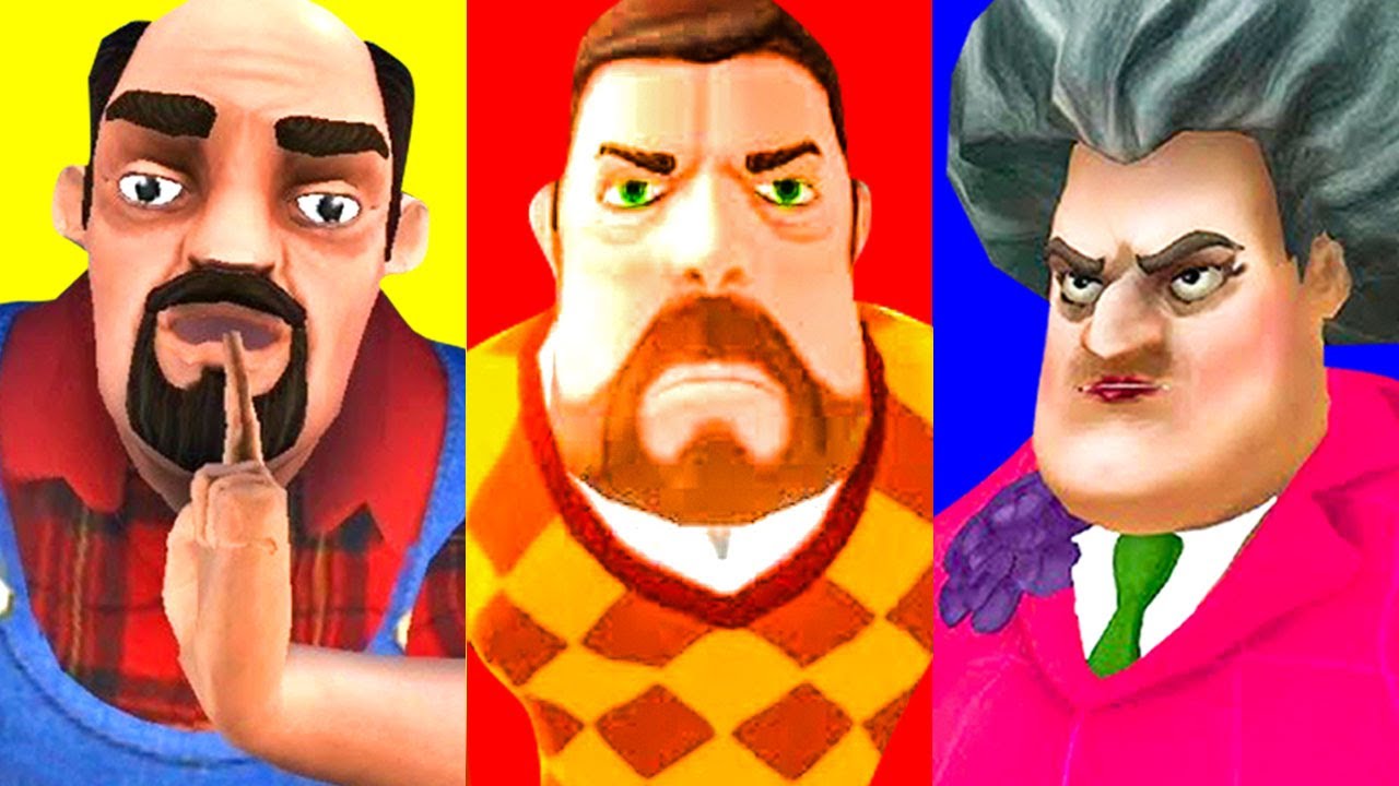 Scary Teacher 3D VS Scary Stranger 3D VS Dark Riddle Classic - Android & iOS