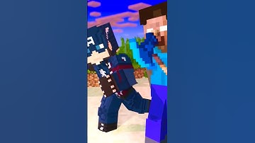 Herobrine chess Captain America in normal speed|Minecraft animation| #meme #virel #shorts #herobrine