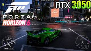 Forza Horizon 6 RTX 3050 Gameplay | 1080p High Settings FPS Test