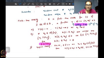 Lec69: Finite time stability: Part 2 #CH27SP #swayamprabha
