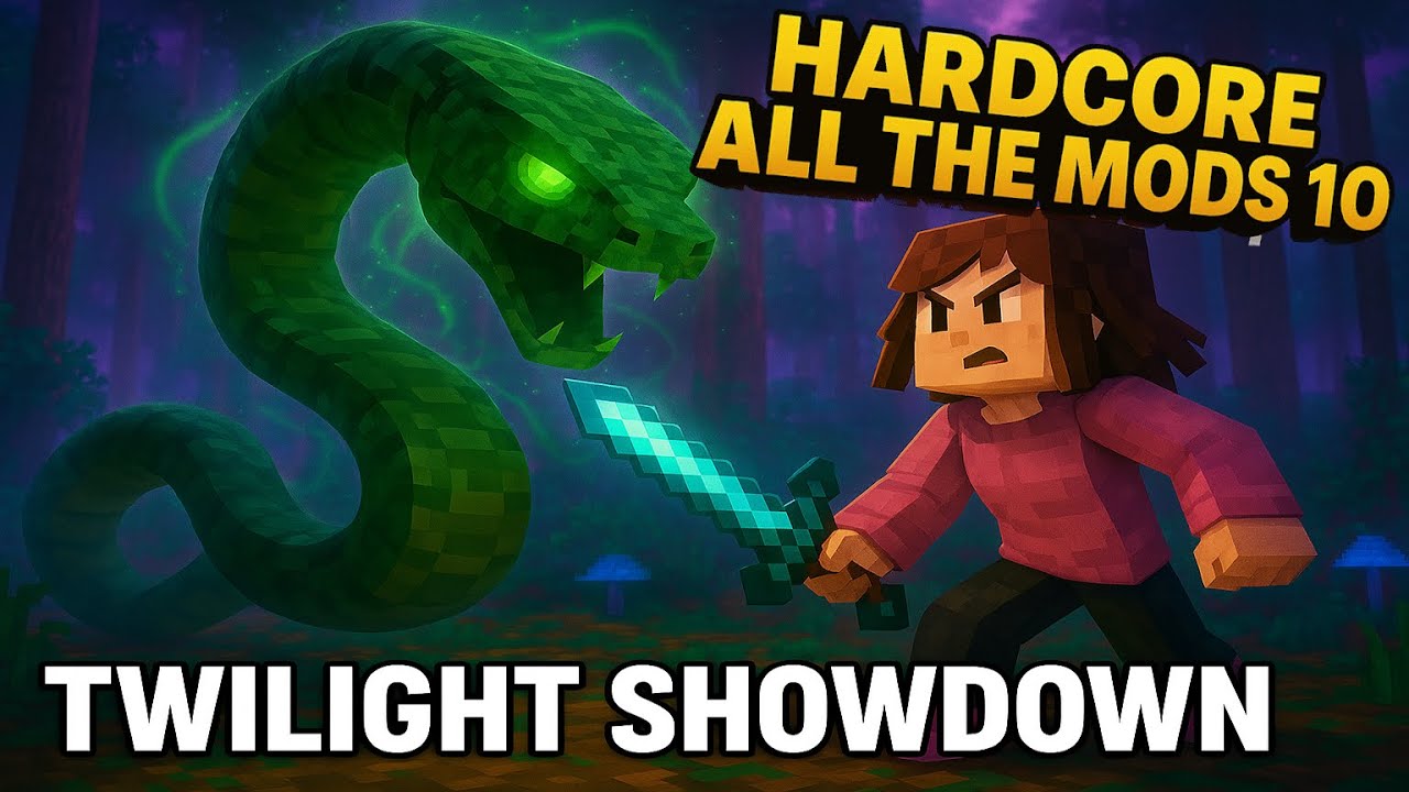 HARDCORE MINECRAFT - ALL the MODS 10 - Day 10: Twilight Forest Adventure!!