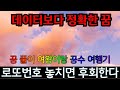 [천불사안선생] 마지막 꿈수는~??????