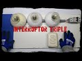 Como instalar un interruptor triple para tres focos / Bien Explicado