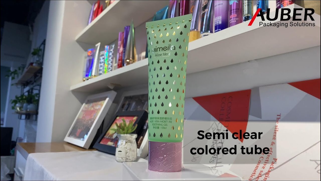 Auber D40mm Premium Gold Mask Squeeze Tube with Metalized Screw On Cap