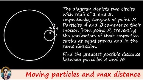 Moving Particles and Max Distance | Math Problem of the Week