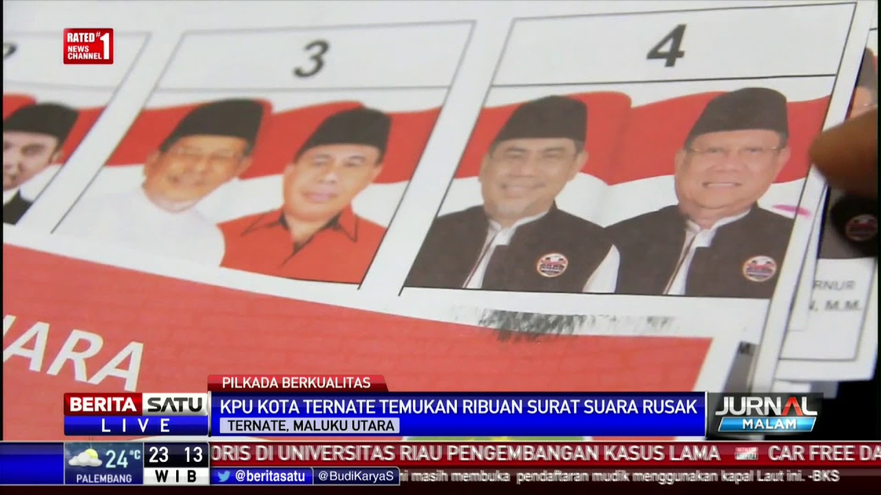 KPU Kota Ternate Temukan Ribuan Surat Suara Rusak