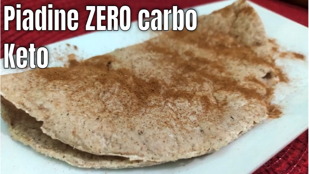 PIADINE DI FIBRA -  ZERO CARBOIDRATI - Salate o Dolci!! Ricetta Ketogenica