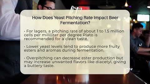 How Does Yeast Pitching Rate Impact Beer Fermentation? - The Pint Guy