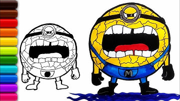 How To Draw Mega Minion Jerry | Despicable Me 4