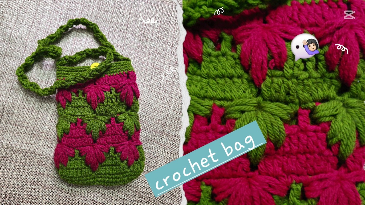 Crochet phone bag 🎒/crochet mobile bag with easy pattern design ✨️