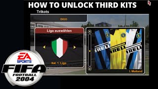 Tutorial Fifa 04 Pc How To Unlock Third Kits Youtube