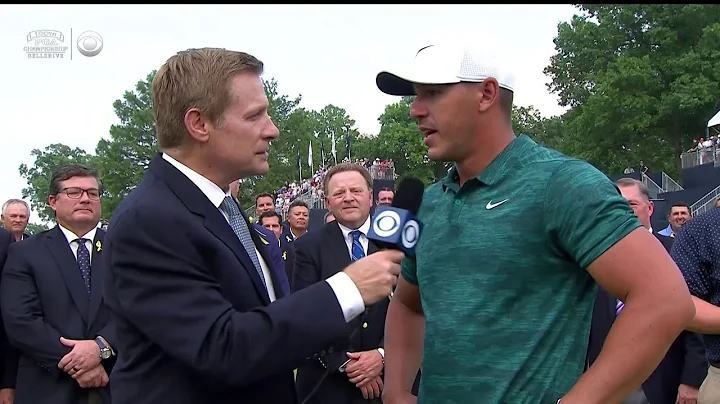 Brooks Koepka is Presented the Wanamaker Trophy | ...