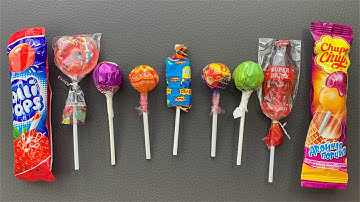 Satisfying Asmr Rainbow Candy Lollipops and Double ChupaChups Unboxing Video