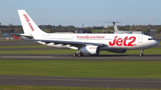 [4K] Jet2 (AirTanker) A330-200 Takeoff at Prestwick Airport April 2022