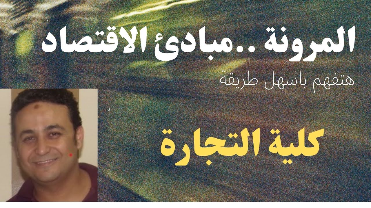 مرونة الطلب عملى مبادئ الاقتصاد للفرقة الاولى كلية التجارة