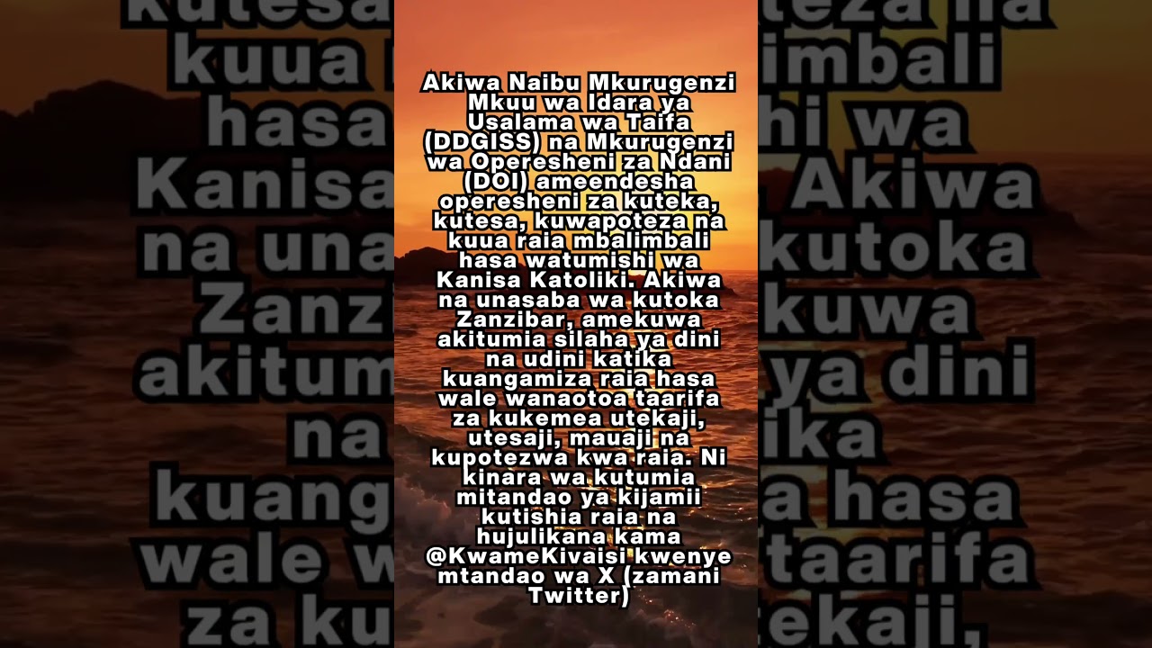 Chukua Hatua: Huyu Haramia wa Idara ya Usalama wa Taifa Anatukana na Kudhihaki Waliouawa Oktoba 29