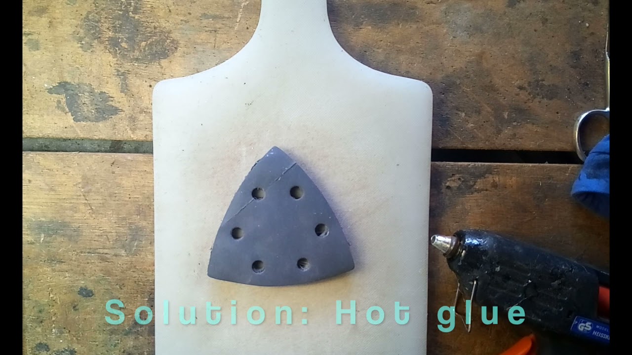 Delta sander Velcro Pad hack/ Lösung für nichthaftende Pads am Deltaschleifer