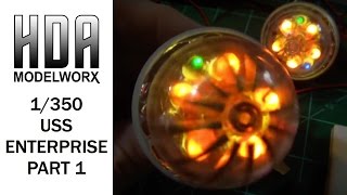 Polar Lights 1/350 TOS USS Enterprise Scale Model Build Part 1