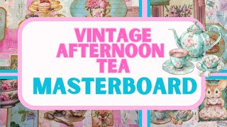 Full How to Make a Collage Masterboard with Vintage Afternoon Tea Ephemera #ephemera #artjournaling #art Update