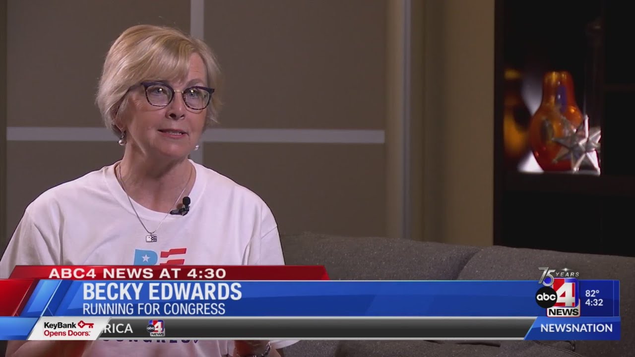 Becky Edwards gathering signatures