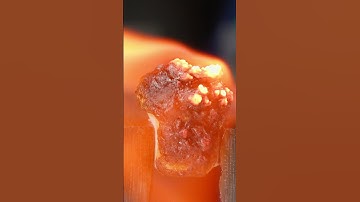 Lava burning | #asmr #experiment #macro