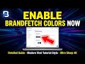 How to enable setting brand colors in Brandfetch - Detailed Guide