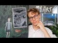 My Senior Art Portfolio Tour + the meanings behind my paintings