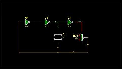 NOT gate RC oscillator